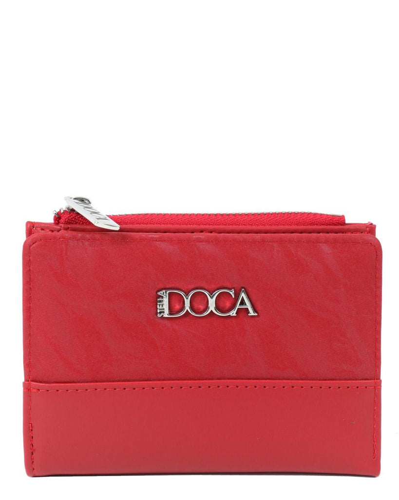 Πορτοφόλι DOCA σε κόκκινο χρώμα. ΤΠΠ548000