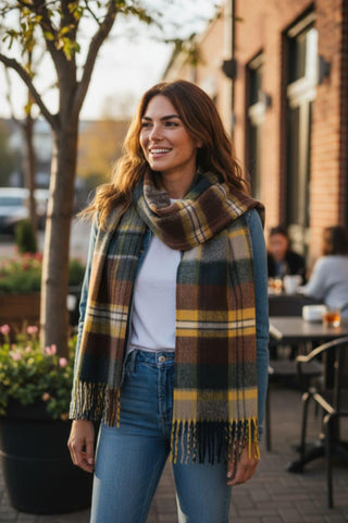 Πλεκτό κασκόλ-πασμίνα με αφράτη πλέξη viscose-cashmere 190x100cm  Φ017000