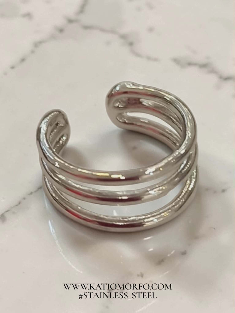 Σκουλαρίκι για λοβό αυτιού Earcuff σε ατσάλι. Σ604000