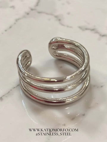 Σκουλαρίκι για λοβό αυτιού Earcuff σε ατσάλι. Σ604000