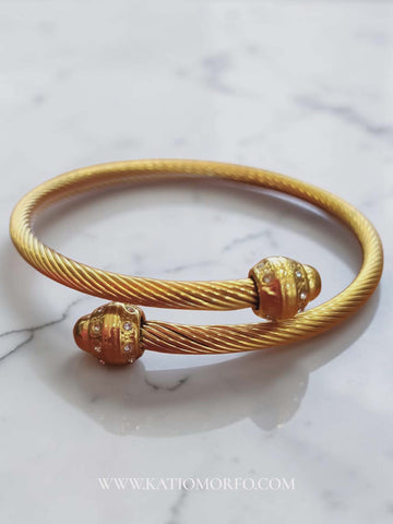 Βραχιόλι Χειροπέδα σε Ατσάλι με στρας  Β319000