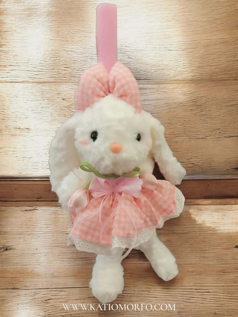 Χειροποίητη αρωματική Λαμπάδα με λούτρινο κουνέλι σε εντυπωσιακό μέγεθος Λ26035000