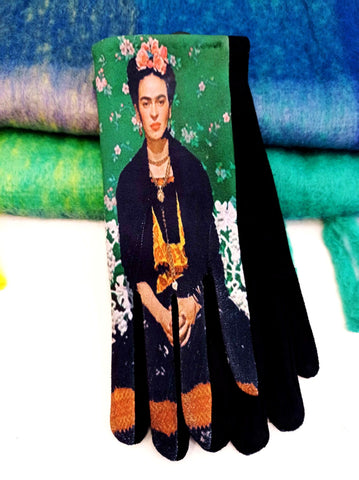 Γάντια με φλις επένδυση σε εντυπωσιακό σχέδιο