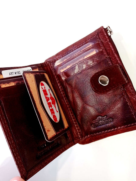 Δερμάτινο Πορτοφόλι με θήκες για κάρτες χαρτονομίσματα και κέρματα  ΤΠΠ489000